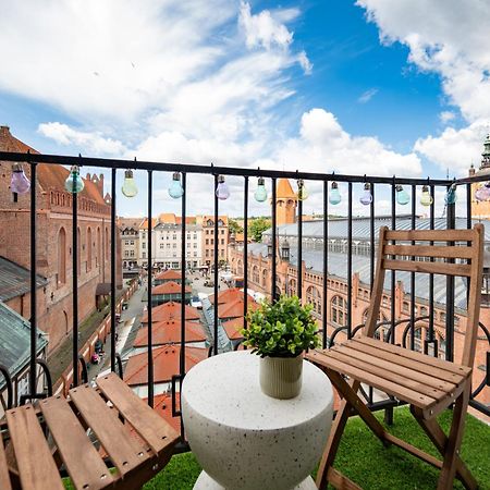 Stunning Apartment With Balcony Gdańsk Exteriör bild
